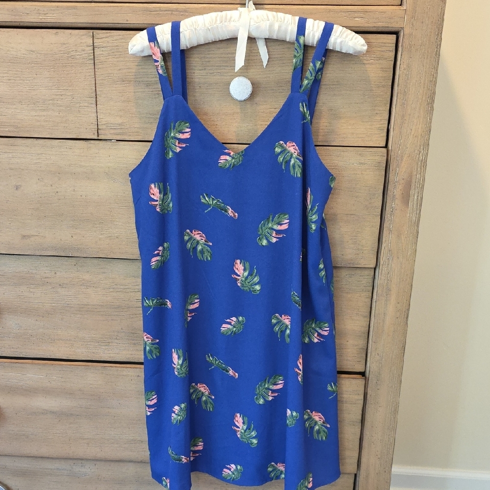 Collective Concepts Blue and Pink Mini Dress